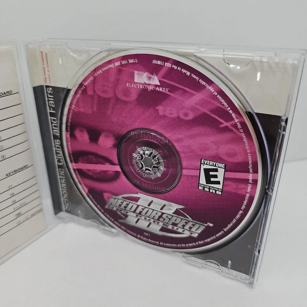 Need for Speed III 3 Hot Pursuit PC CD-ROM Game Jewel Case Manual Scholastic
